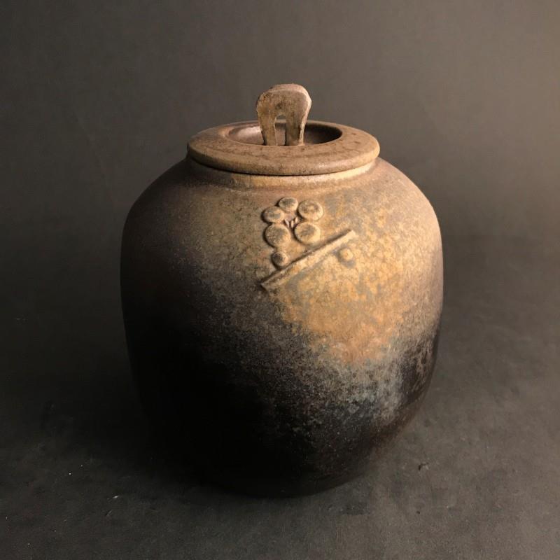 劉小評　花詠茶具　2017　16×20㎝　柴燒  1300℃