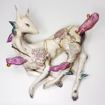 華薊  48x50x22cm 陶瓷