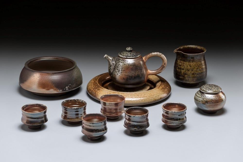 李俊蘭　茶具組　2014　20×20×4㎝