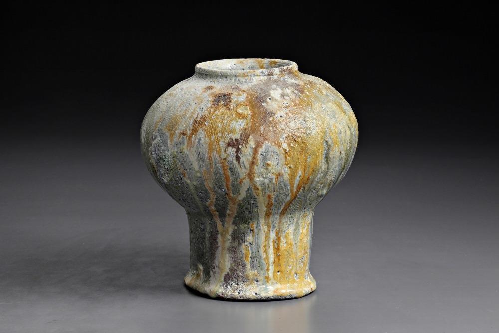 阮俊隆　柴燒花器5　2018　20.2×20×21.2cm